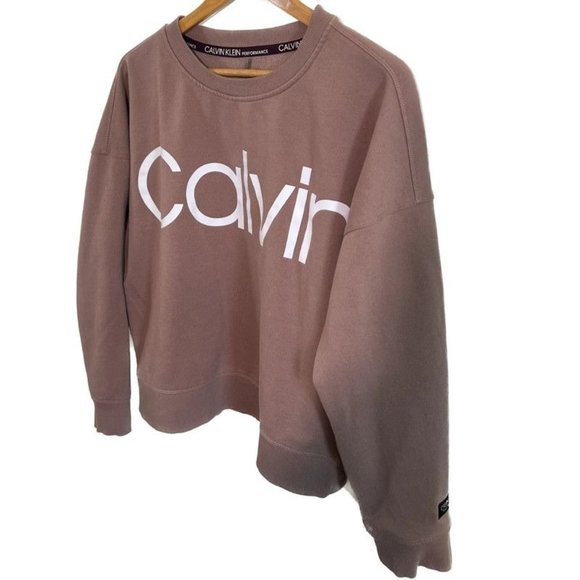 Calvin Klein Performance Crew Neck Pullover Sweatshirt - Picture 6 of 11